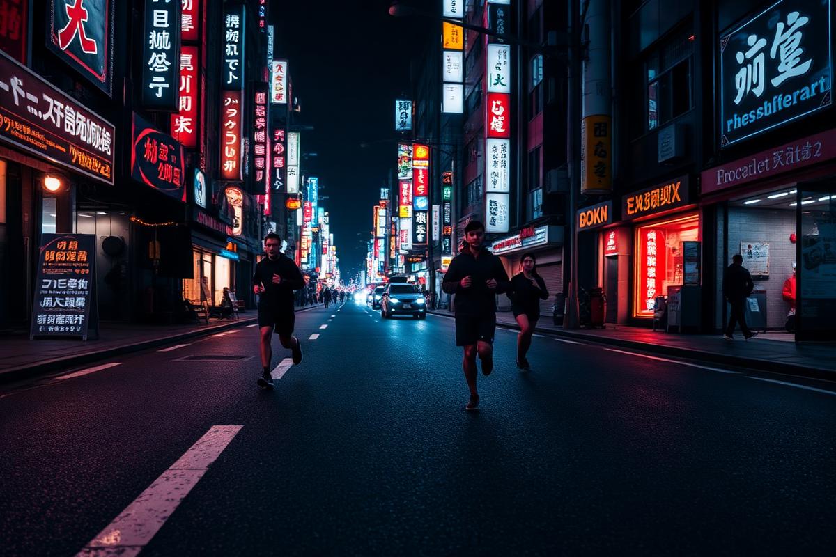 Running in Tokyo